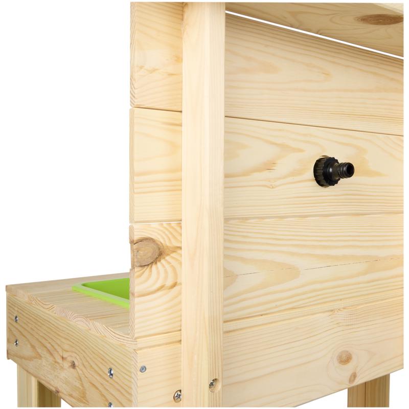 Houten modderkeuken met kraan - buiten speelkeuken - 6