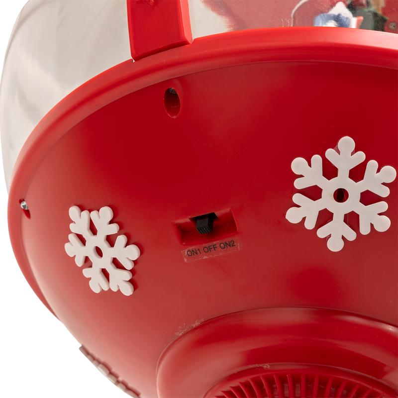 Kerstlantaarn met sneeuw, licht en geluid - 9