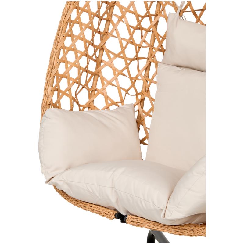 Hangstoel met standaard - bruin - 5