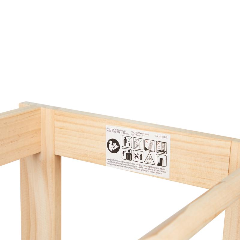 Houten leertoren / keukenhulp - bruin - 6