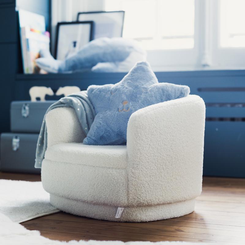 Kinderstoel Bouclé - wit - 5