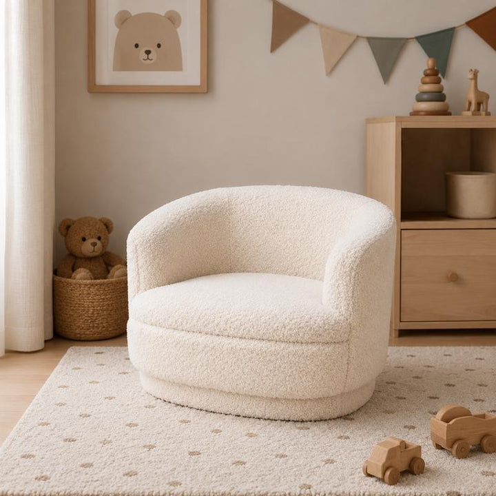 Kinderstoel Bouclé - wit - 1