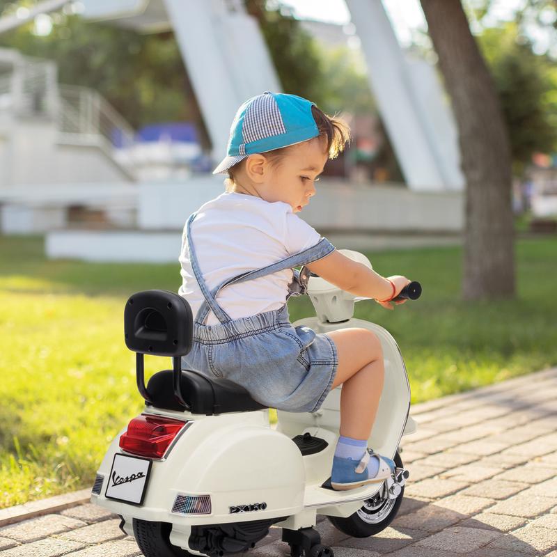 Vespa kinderscooter - crème-wit - 1