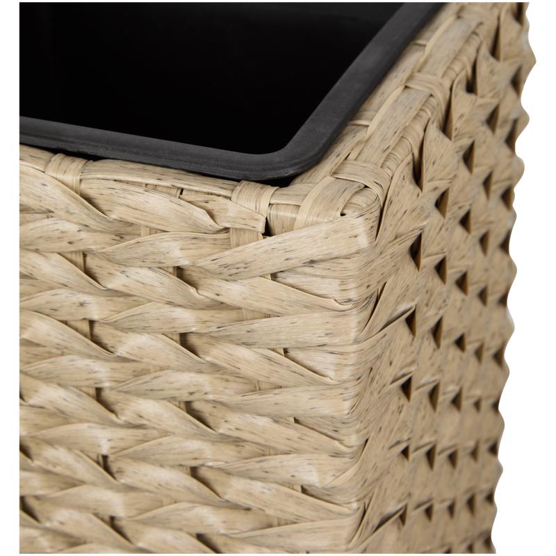 Rattan plantenbak 3-in-1 - lichtbruin - 8