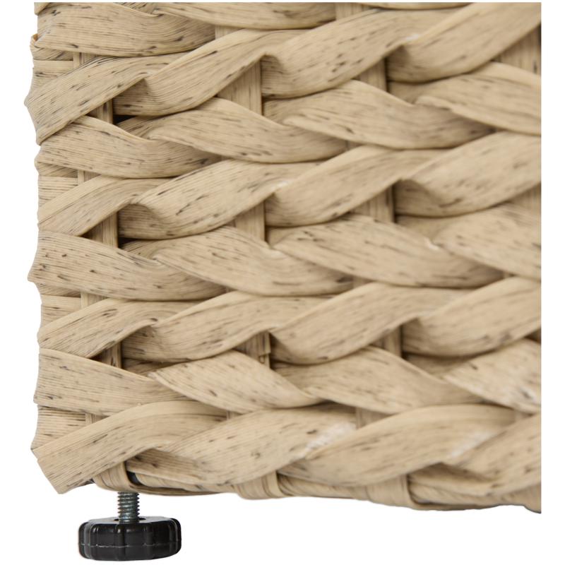Rattan plantenbak 3-in-1 - lichtbruin - 6