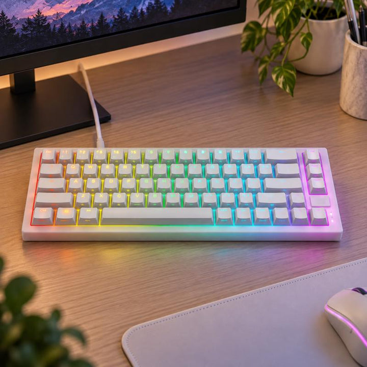 CHERRY XTRFY K5V2 compact gamingtoetsenbord - wit - 1