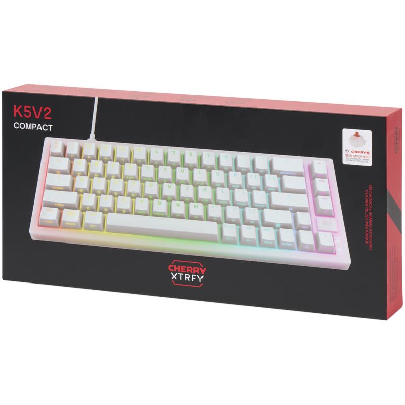 CHERRY XTRFY K5V2 compact gamingtoetsenbord - wit - 12