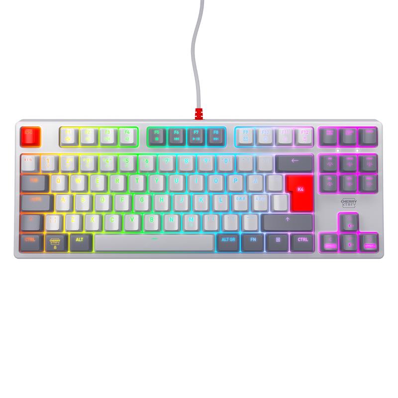 Cherry XTRFY mechanisch gamingtoetsenbord K4V2 RGB TKL Retro - 1
