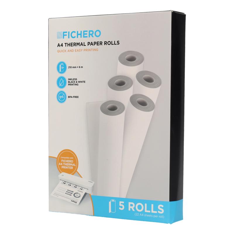 Fichero A4 thermisch papier 5 rollen - 1