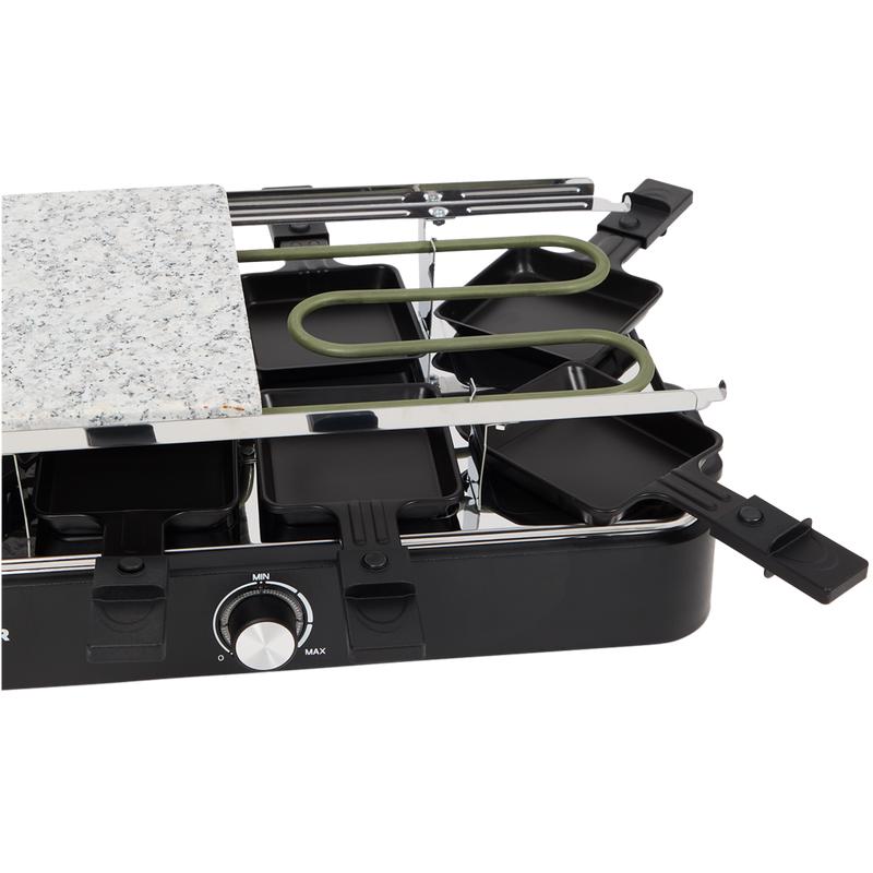 Tristar raclette- en gourmetset met steengrill - 4