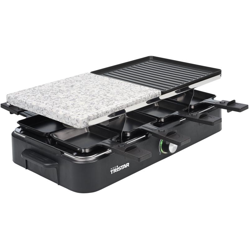 Tristar raclette- en gourmetset met steengrill - 5