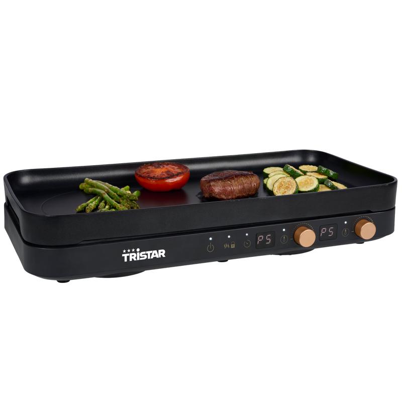 Tristar dubbele inductiekookplaat met grillplaat - 4