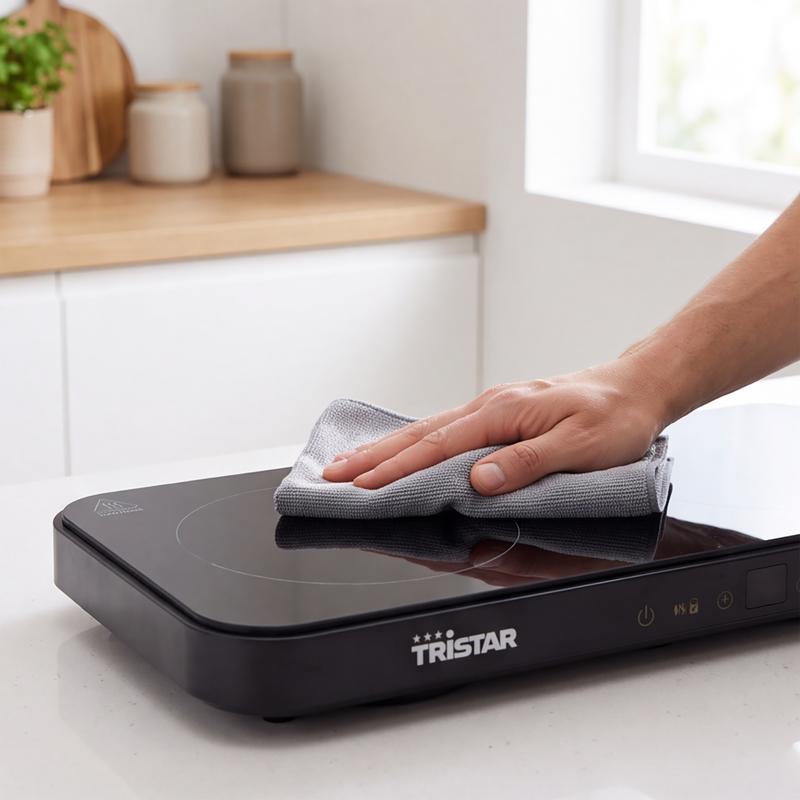 Tristar dubbele inductiekookplaat met grillplaat - 7