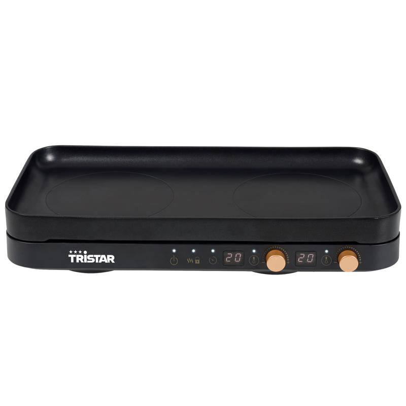 Tristar dubbele inductiekookplaat met grillplaat - 6