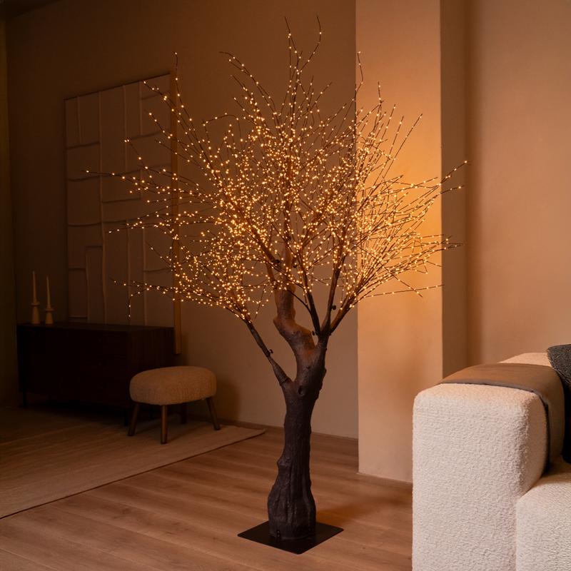 Lichtboom met goudkleurige ledlampjes - 1