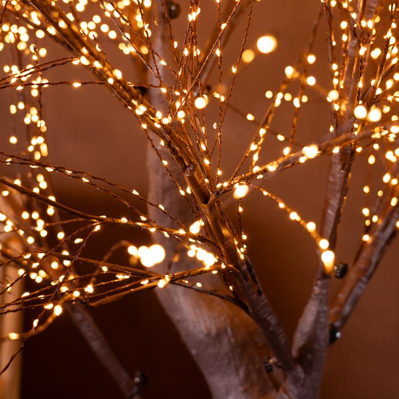 Lichtboom met goudkleurige ledlampjes - 5