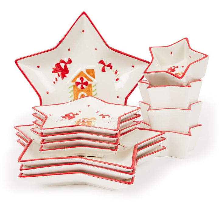 Kerstservies stervormig - 1