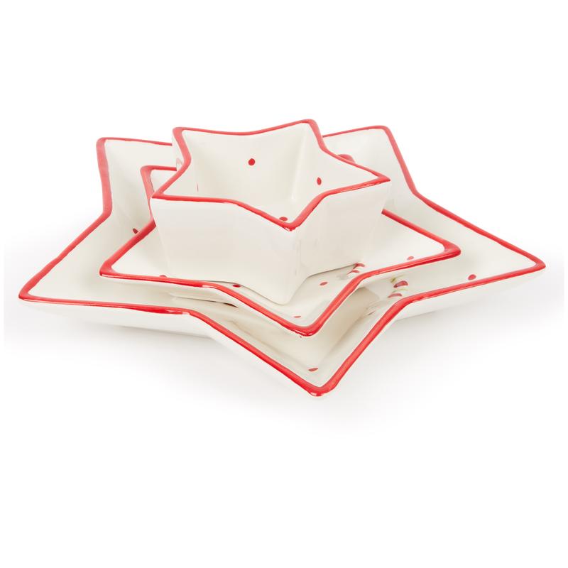 Kerstservies stervormig - 2