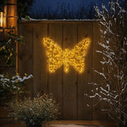 XL vlinder met kerstverlichting - voor buiten - 1