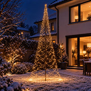 Kerstlichtboom op paal - voor buiten - 1