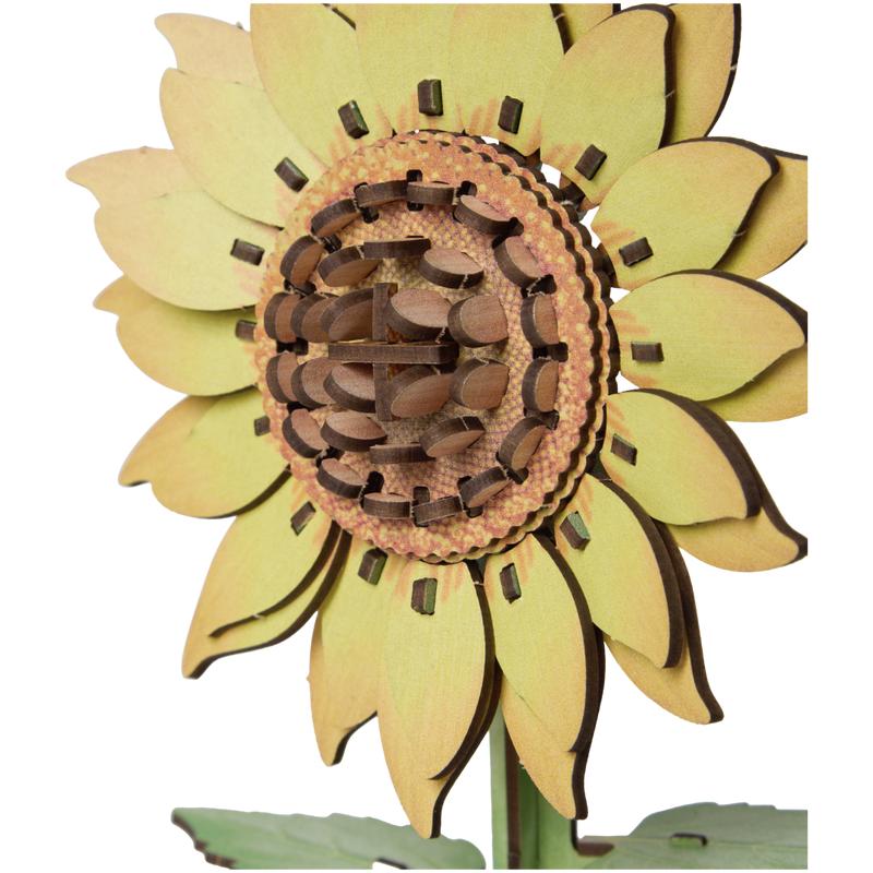 Houten 3D bloemenpuzzelset - 15