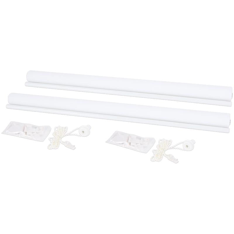 Lichtdoorlatend rolgordijn – 80 x 160 cm - wit - 7