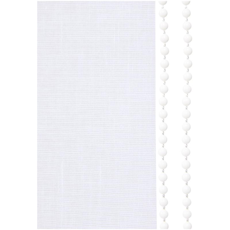 Lichtdoorlatend rolgordijn – 120 x 160 cm - wit - 3
