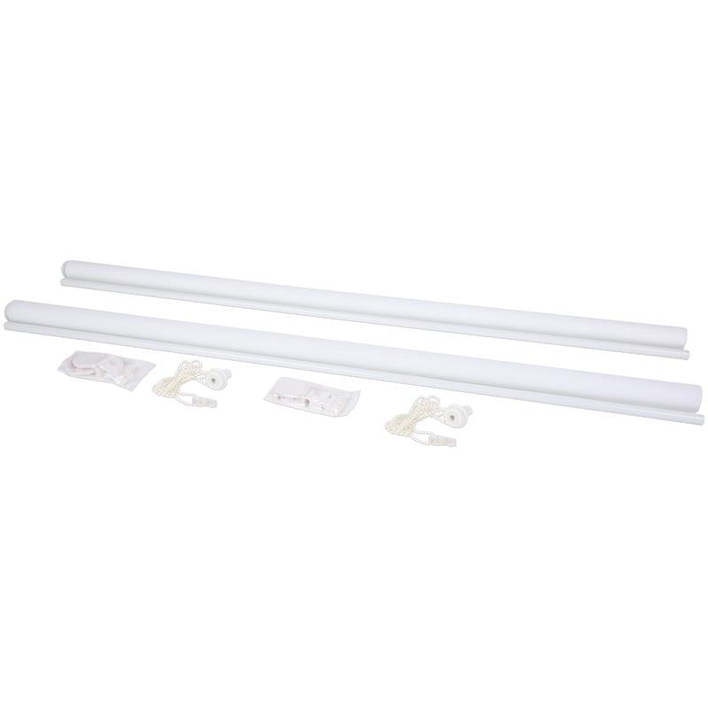 Lichtdoorlatend rolgordijn – 120 x 160 cm - wit - 7