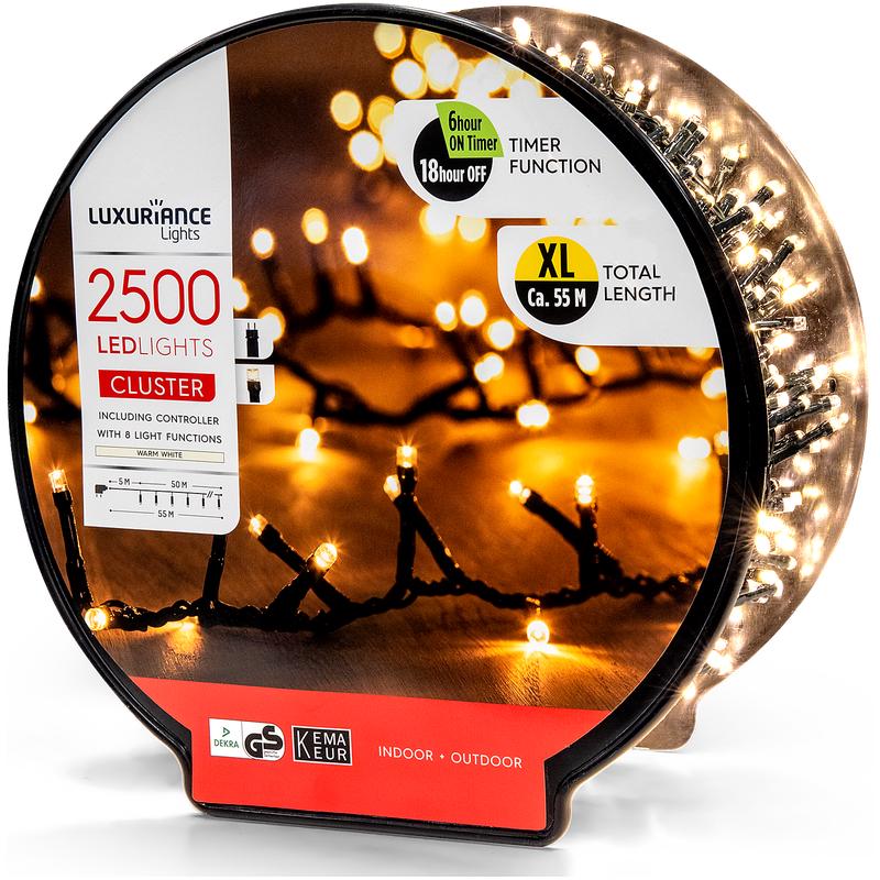 Luxe kerstverlichting 55 meter - 1