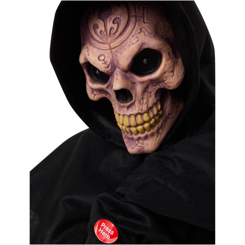 Halloween skelet Magere Hein met licht en geluid - 12