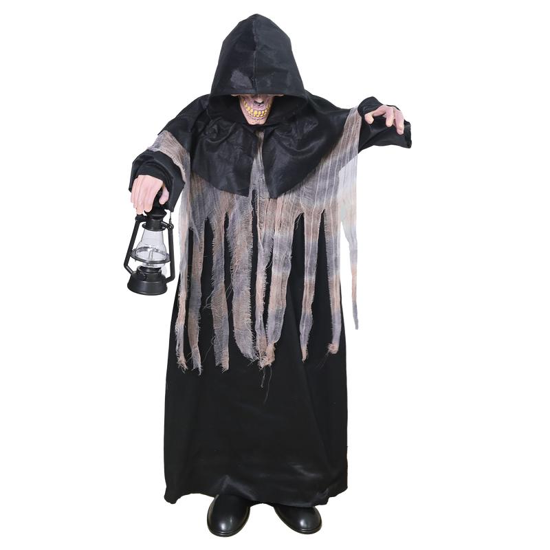 Halloween skelet Magere Hein met licht en geluid - 3