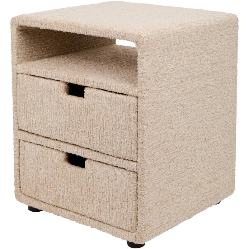 Nachtkastje chenille - taupe - 2