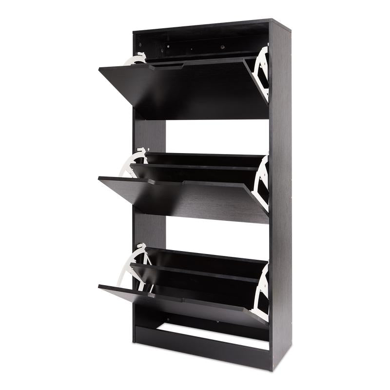 Schoenenkast 3-laags - zwart - 3