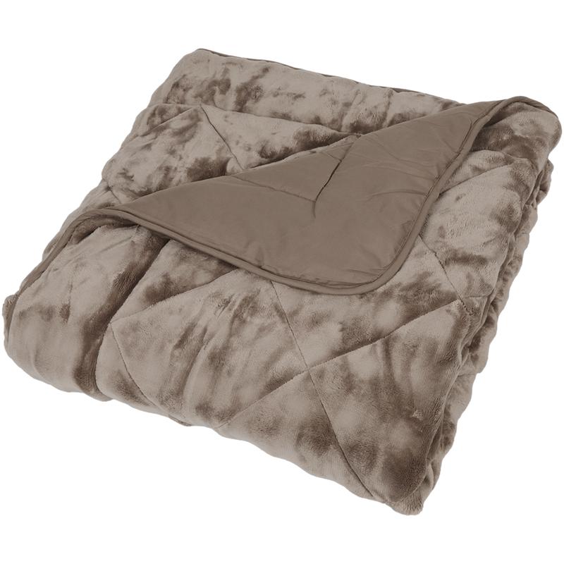 Lazy all-in-one dekbed Pom Pom Fur - taupe - 7