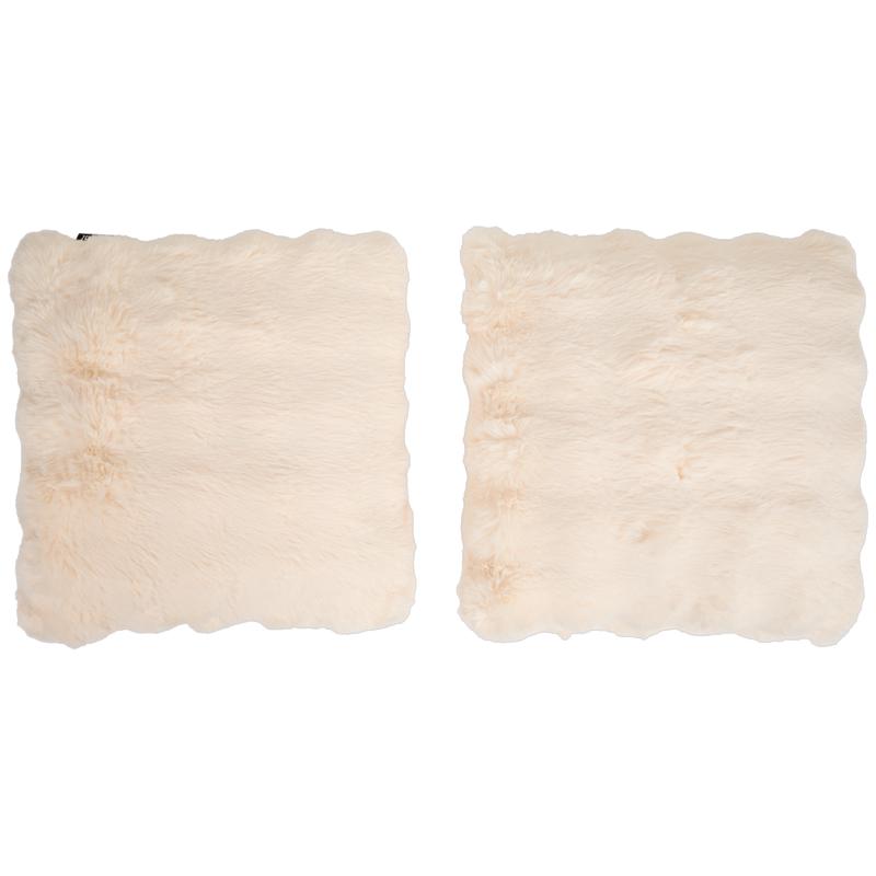 Pom Pom Fur plaid met kussens - crème-wit - 4