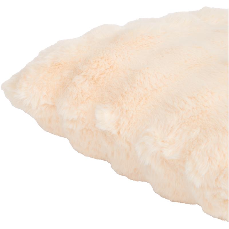 Pom Pom Fur plaid met kussens - crème-wit - 6