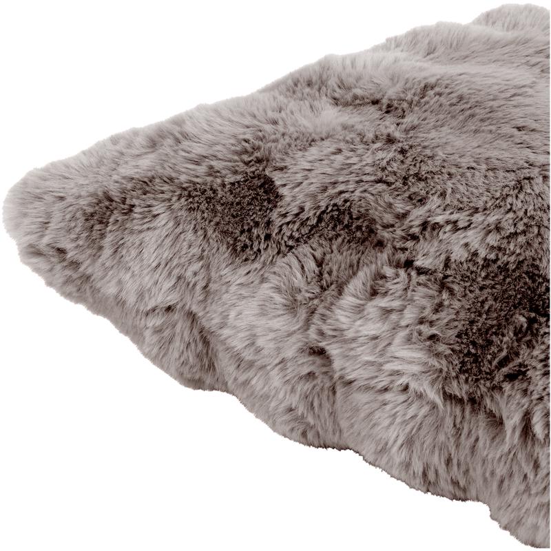 Pom Pom Fur plaid met kussens - taupe - 8