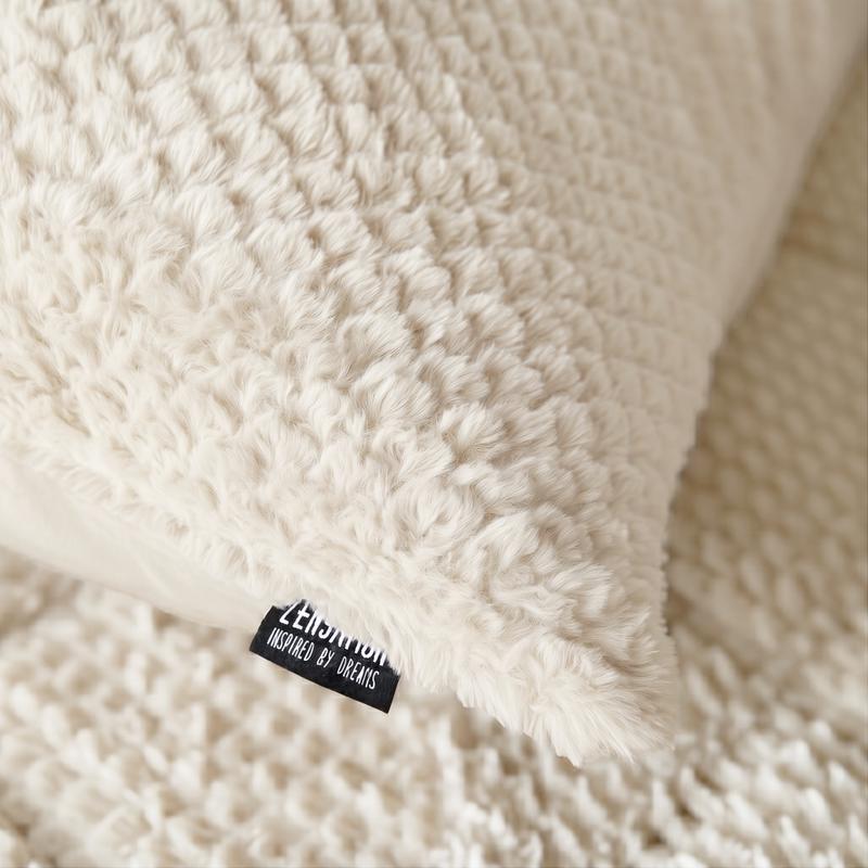 Lazy all-in-one dekbed Teddy fur - beige - 6