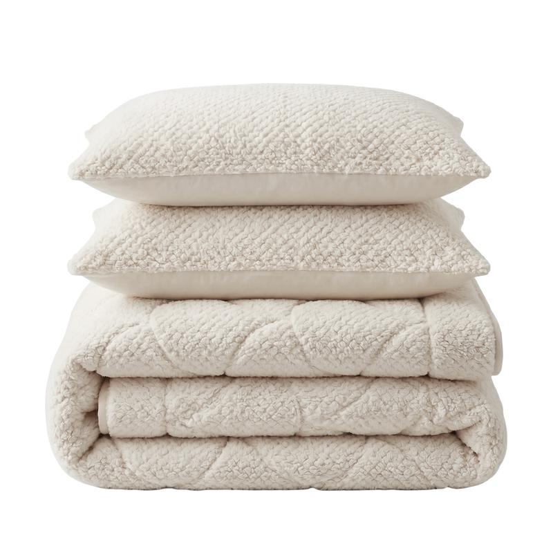 Lazy all-in-one dekbed Teddy fur - beige - 3