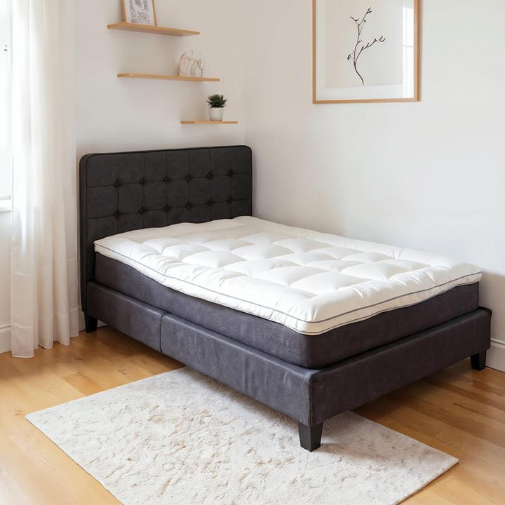 Premium percal katoen topper - wit - 1