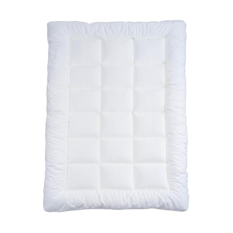 Premium percal katoen topper - wit - 3