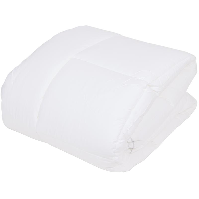 Premium percal katoen topper - wit - 2