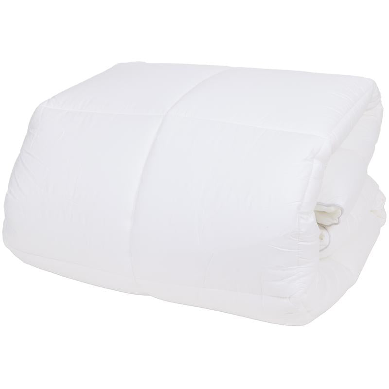 Premium percal katoen topper - wit - 2