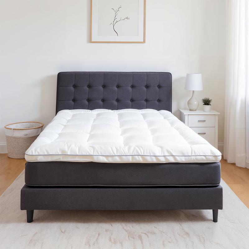 Premium percal katoen topper - wit - 11