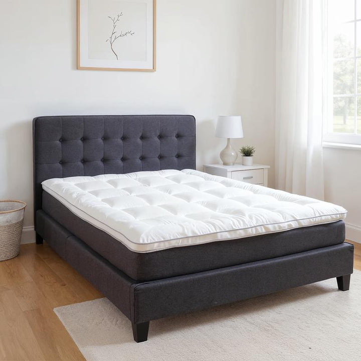 Premium percal katoen topper - wit - 1