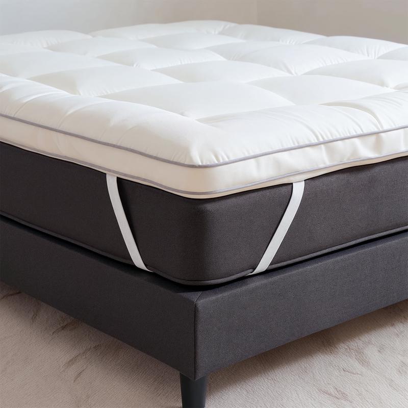 Premium percal katoen topper - wit - 4