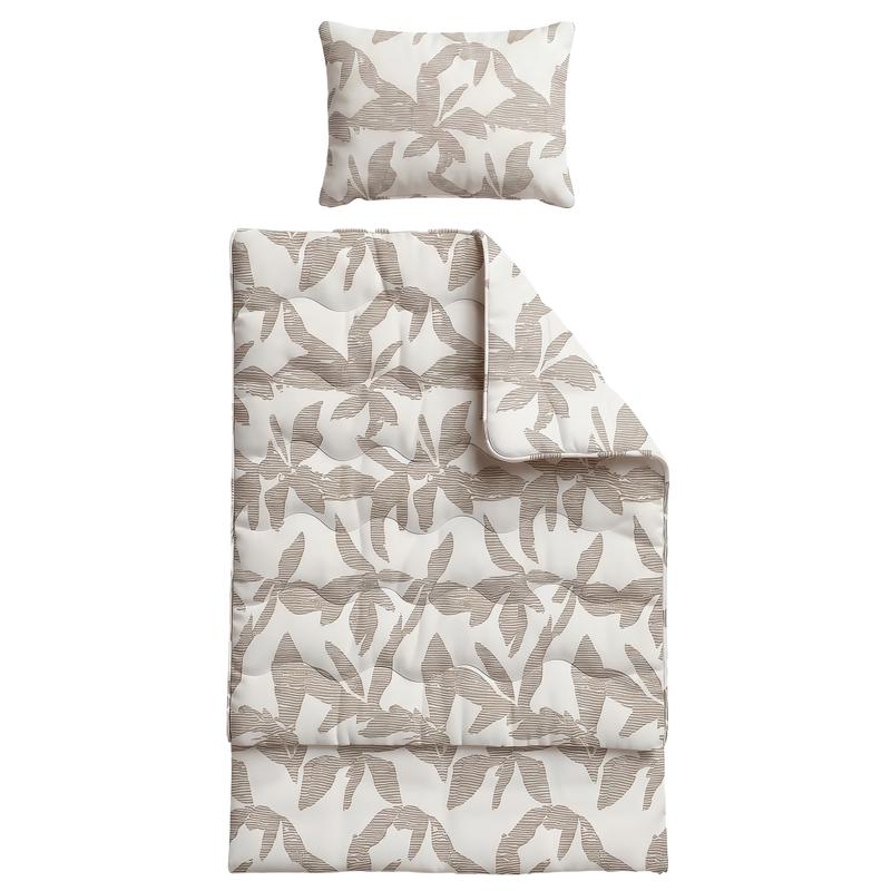Lazy all-in-one dekbed met instopstrook - taupe - 2