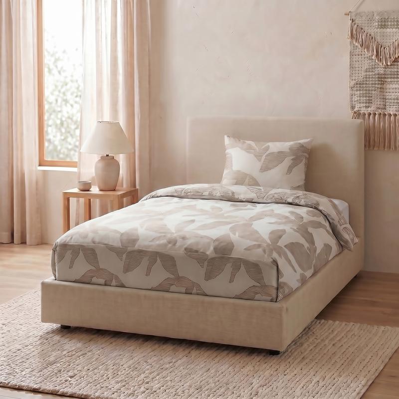 Lazy all-in-one dekbed met instopstrook - taupe - 6
