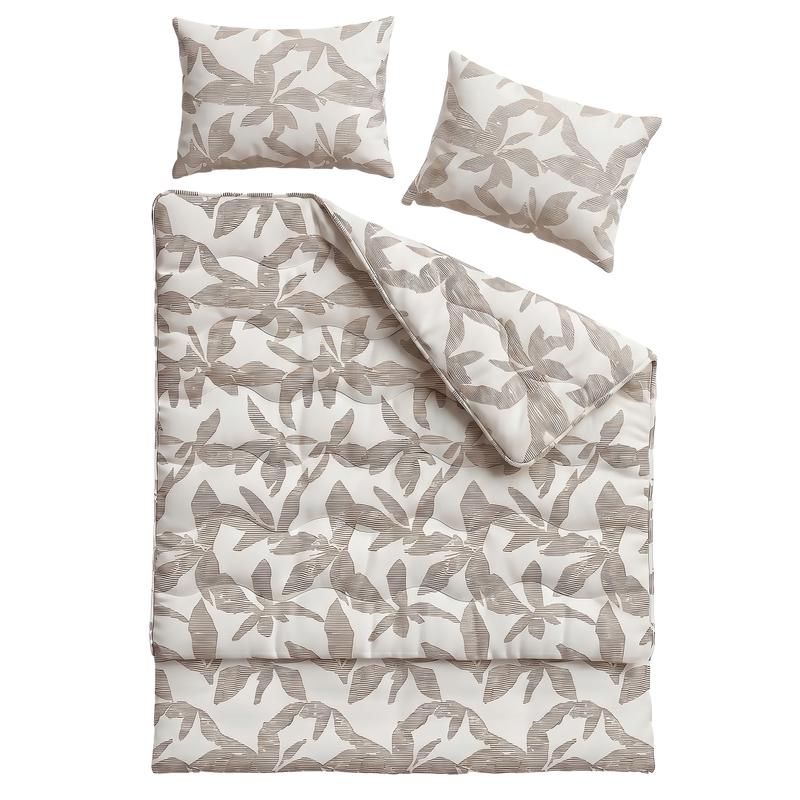 Lazy all-in-one dekbed met instopstrook - taupe - 2