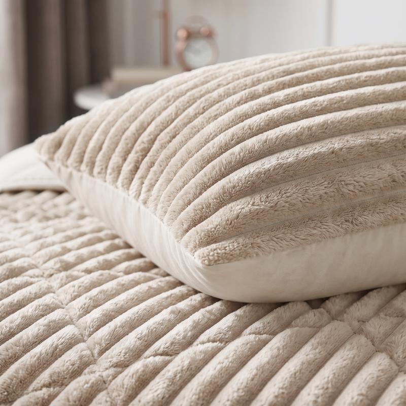 Lazy all-in-one dekbed ribstof - off white - 5
